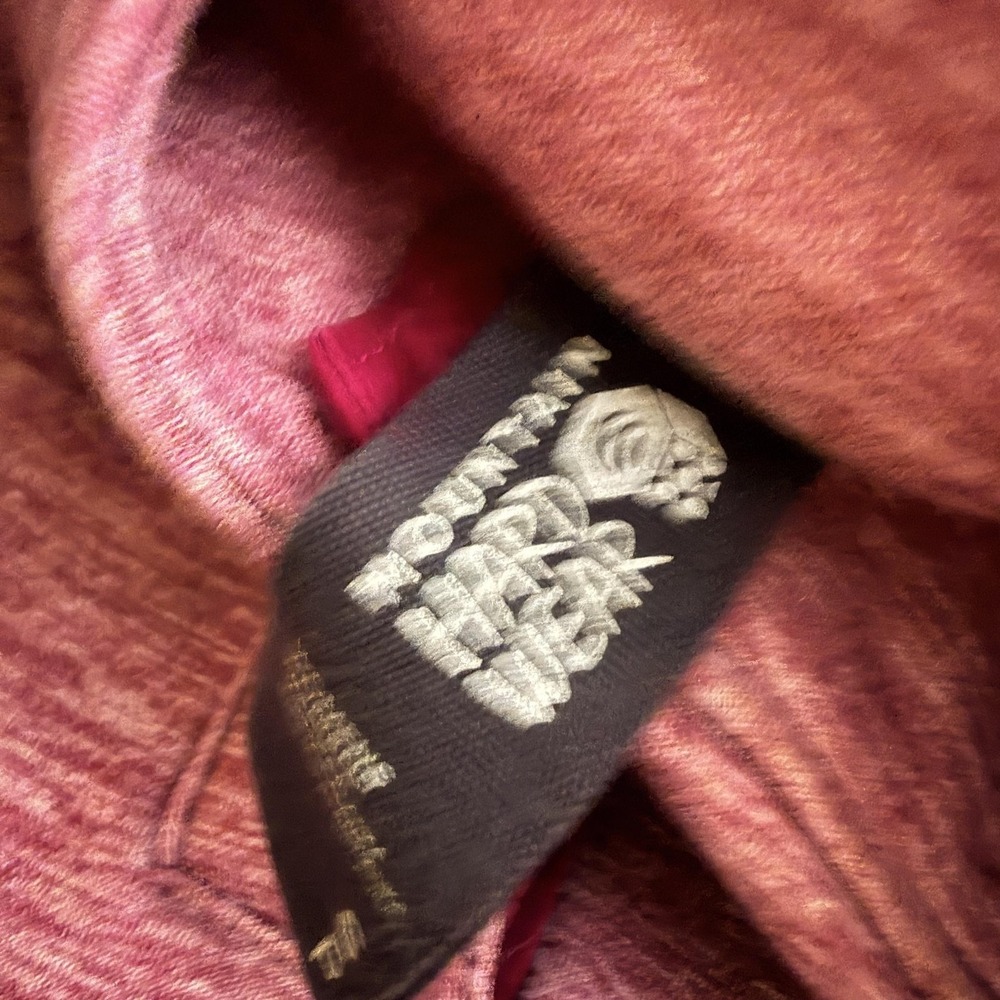 Mountain Hardwear Sweatshirt Womens Small Pink Henley Thumbholes Zip Pocket - Picture 5 of 16